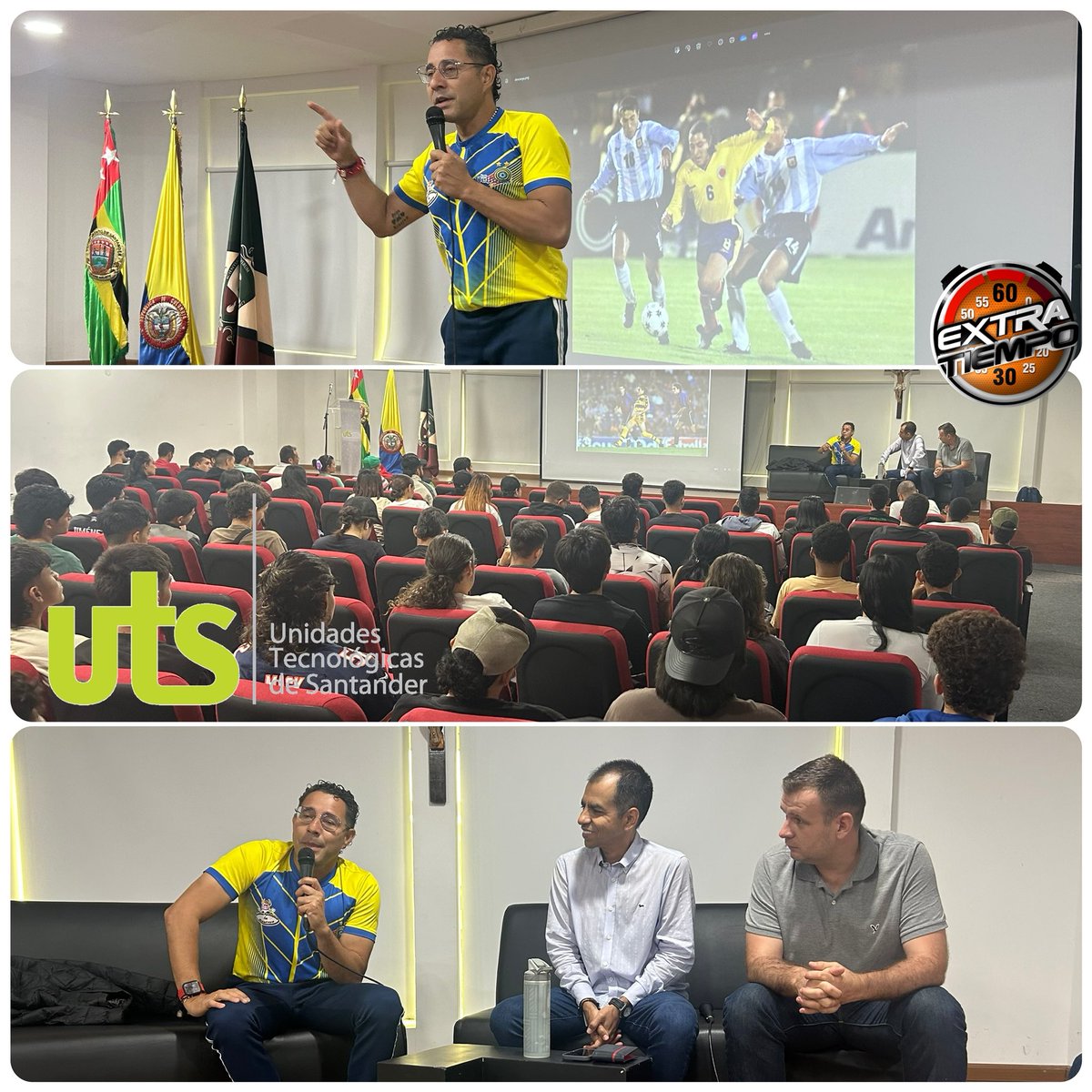 A esta hora conversatorio en las @Unidades_UTS invitado el mundialista Jorge Bolaño ⚽️ El Deporte como herramienta para transformar vidas @ExtratiempoCO @olengerke @serpra72 @arleydeportes @Pinedagol