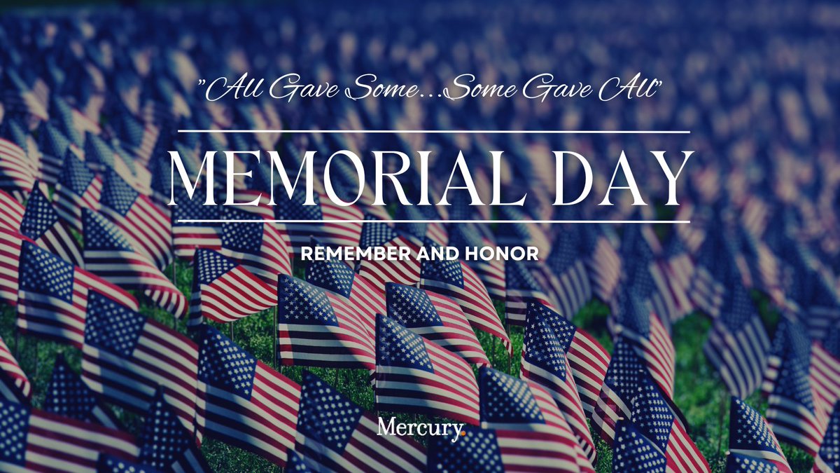 As we gather with family and friends this holiday weekend, we take a moment to remember with gratitude those who gave the ultimate sacrifice for our country. #MemorialDay2024