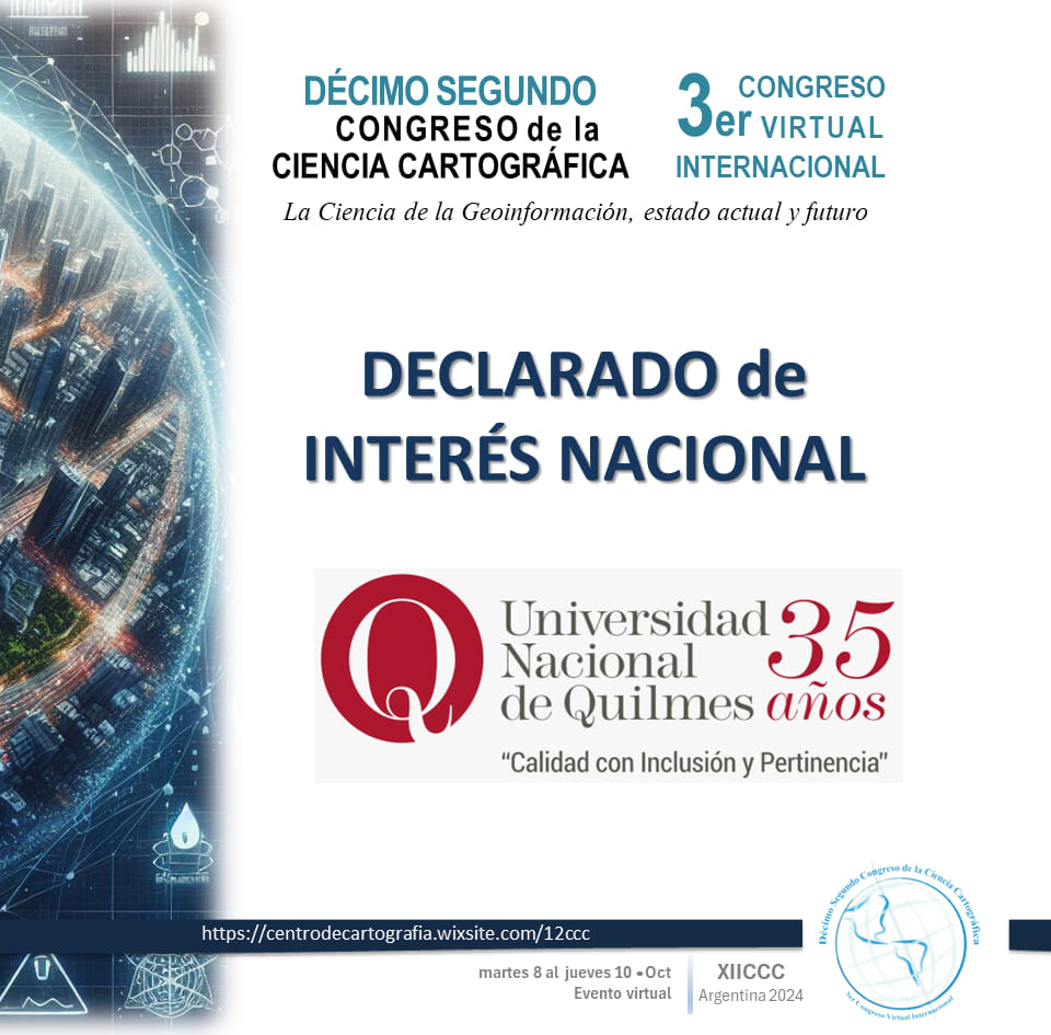 CartografiaArg's tweet photo. DÉCIMO SEGUNDO CONGRESO DE LA CIENCIA CARTOGRÁFICA
3er Congreso Virtual Internacional
8 al 10 octubre 2024 - CAC
Querés más info? Ingresá al sitio oficial del Congreso:
https://t.co/59dDjAajhx
Inscripción abierta!
#congresodecartografia #12ccc #cartografia
#congresointernacional https://t.co/458TeyDOjR