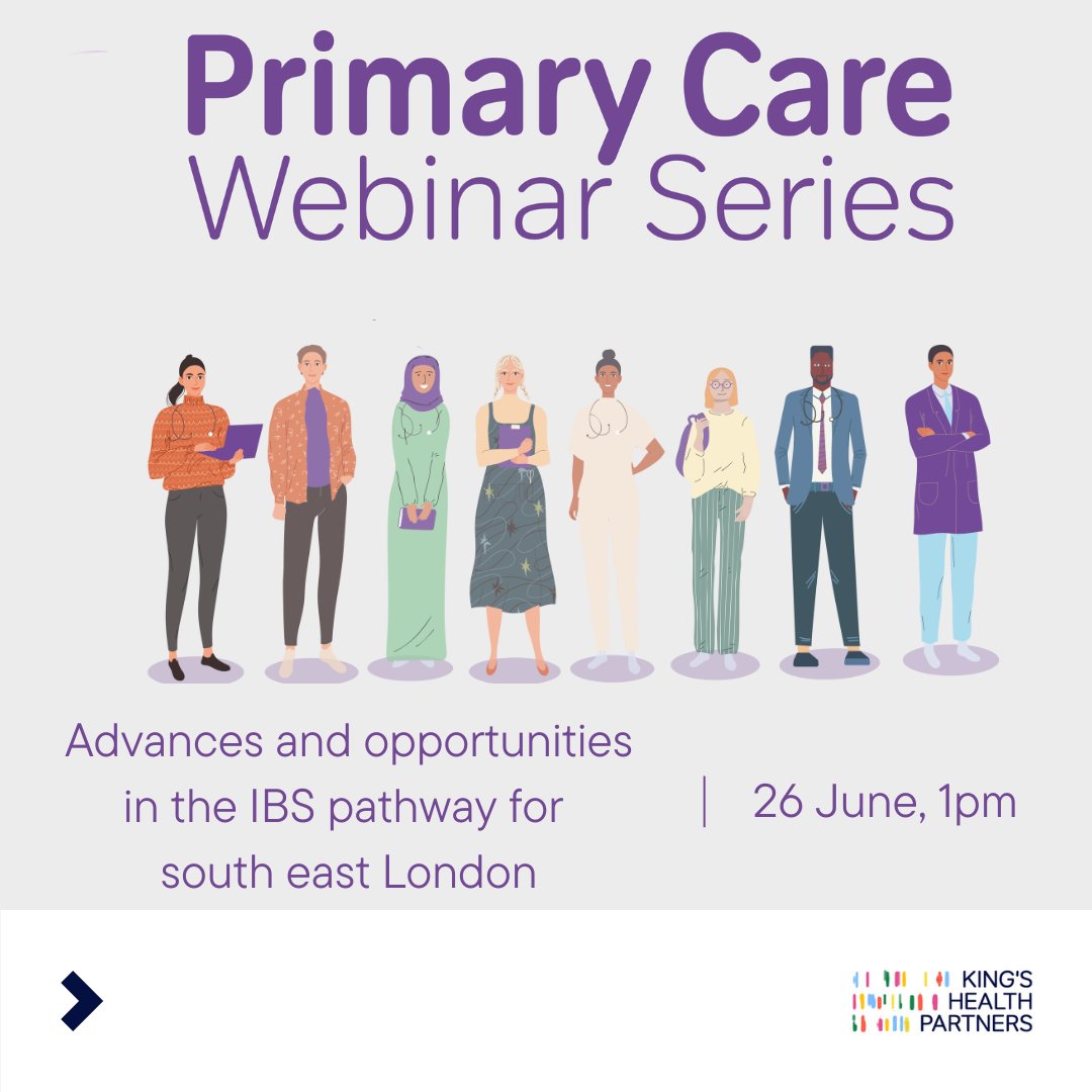 Join @MirandaLomer at our next Primary Care Webinar and find our more about 'advances and opportunities in the irritable bowel syndrome (IBS) pathway for SEL'. Wednesday 26 June, 1pm-2pm buytickets.at/khpprimarycare…