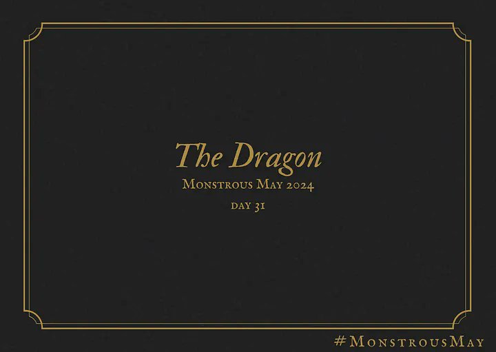 JohannesTEvans's tweet photo. #MonstrousMay

It’s an impossibly huge beast, all scales and sudden movement, wings,  teeth, a tail, horns — what does it hunger for? Meat, gold, power,  light? It doesn’t matter what it wants for — it will have it. Who or what could deny it, fight it? Nothing in all of creation. https://t.co/ImAgjLYgXg