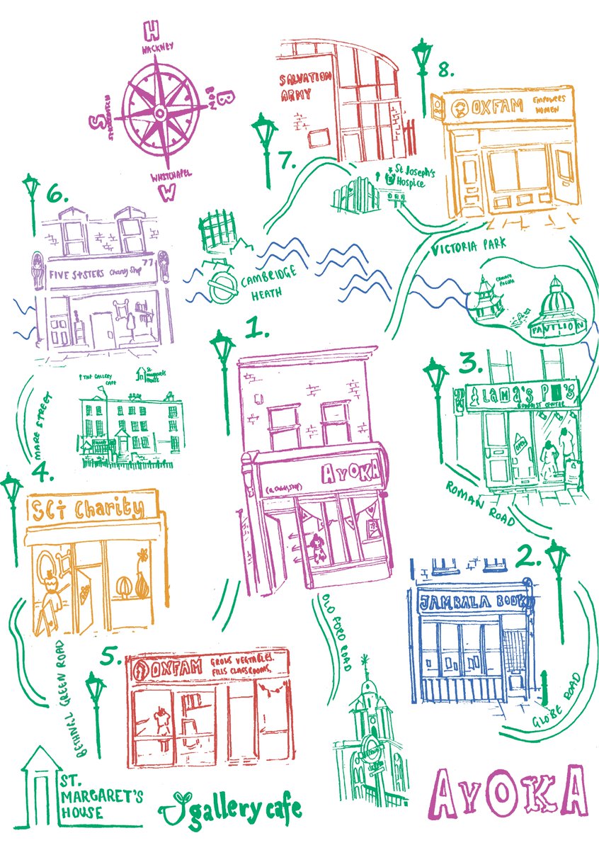 We are delighted to announce the launch of the #CharityShopHop! An exciting community project brought to life with the help of Bethnal Green artist @shahenamakess, <a href="/st/">stefanT</a>.margarets.house, @the.gallery.cafe &amp; @ayokacharityshop ✨

instagram.com/reel/C7WX1_nId…