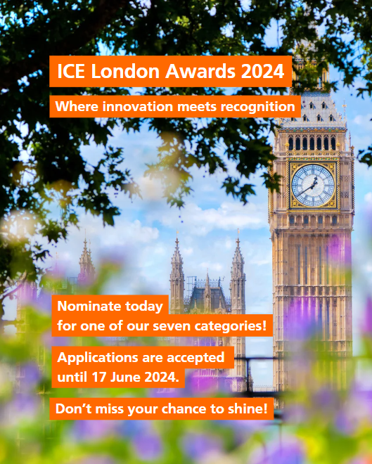 The ICE London Awards 2024 nominations are open 🏆!  Submit your entries by 17 June and showcase your achievements in civil engineering.

More info: www.ice.org.uk/about-us/what-…