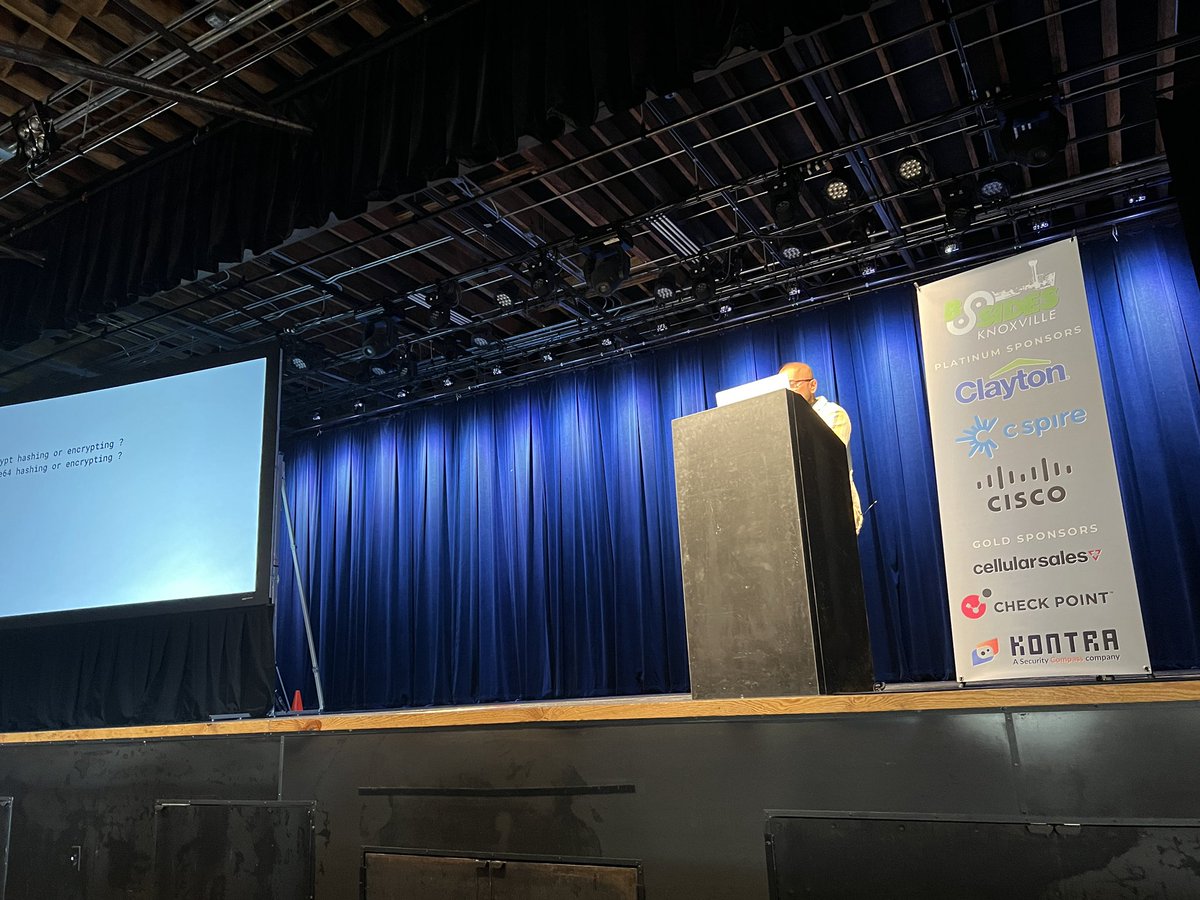 At <a href="/BSidesKnoxville/">BSides Knoxville @bsidesknoxville@infosec.exchange</a> listening to Prabesh Thapa decrypt oauth and OIDC

Yes, this picture is bad.