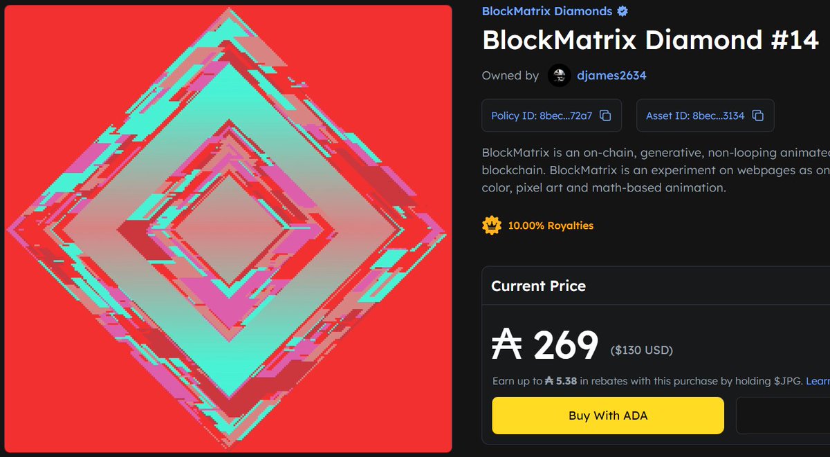 @apehousecnft @hookman1979 @TheRefreshCNFT @CM_GenArt @nanochess 5/16
Why Cardano? Cardano has low, deterministic fees and a novel approach to on-chain NFTs. Combine that with the Cardano Native Asset standard and you’ve got a premier platform for creating, trading, and storing 16kb masterpieces. #Cardano #onchain #NFTs ⛓️🔥