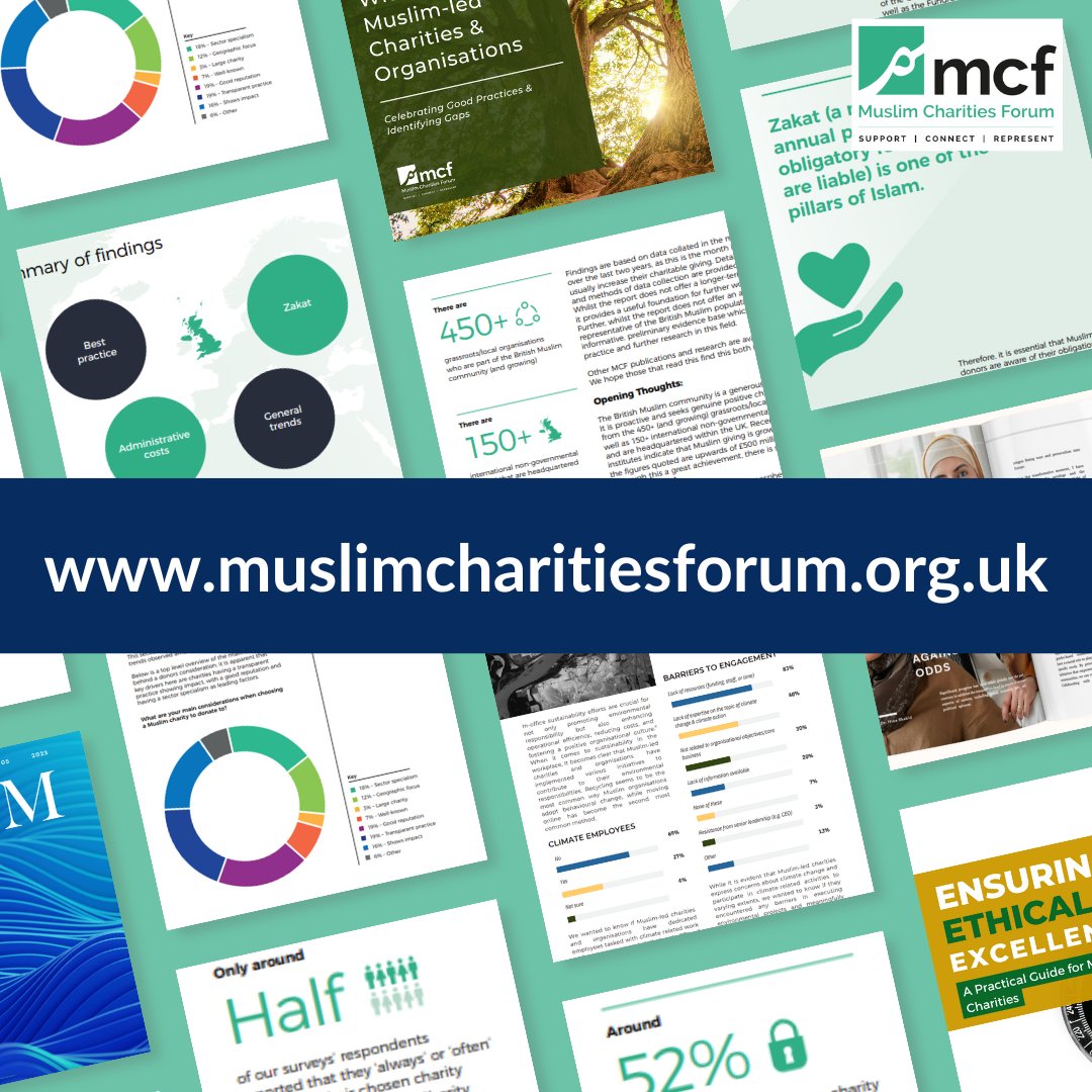 All our resources and publications can be found on our website at muslimcharitiesforum.org.uk/charity-resour… - in case you are looking for some bank holiday reading! Thank you to all who are working to improve the lives of others - we are here to support you. #jummahmubarek #sectorsupport