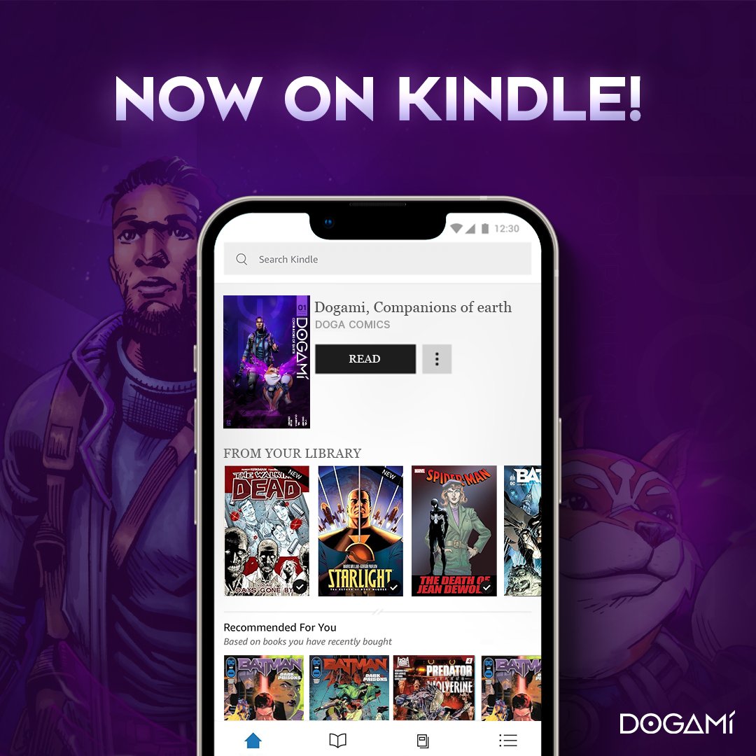 💥 DOGAMÍ COMIC ON KINDLE 💥

You can now read our first Comic Book, DOGAMÍ: Companions of Earth on <a href="/AmazonKindle/">Kindle</a> 

Got yourself a copy <a href="/JeffBezos/">Jeff Bezos</a>? 👀
amazon.com/dp/B0D4R7ZFP7 

Available worldwide 🌍