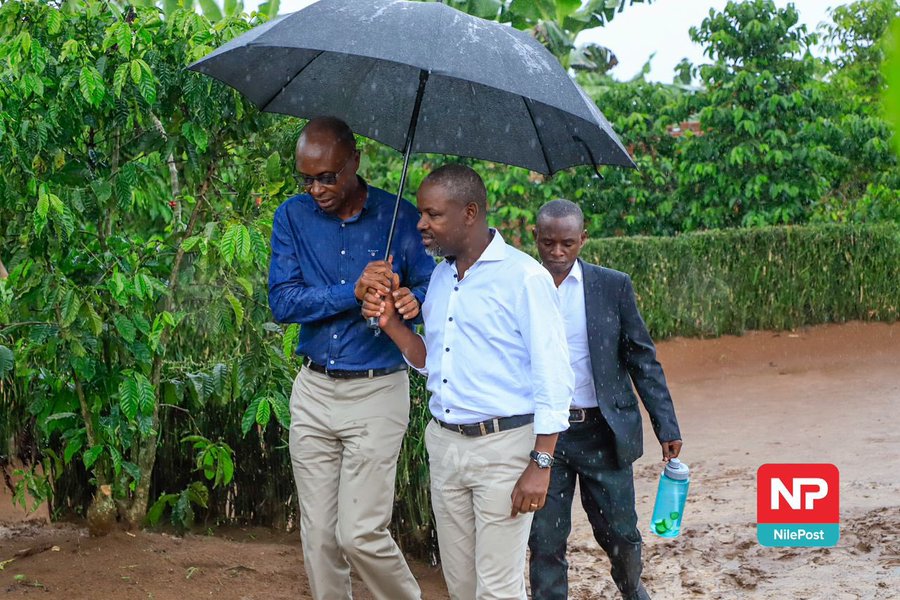 Speaker of Parliament, Rt. Hon. @AnitahAmong, and her deputy, Rt. Hon. @Thomas_Tayebwa , are at President Museveni’s Kisozi Farm in Gomba, where they're  touring  model farmers who have transformed their lives through the four-acre model of agriculture.