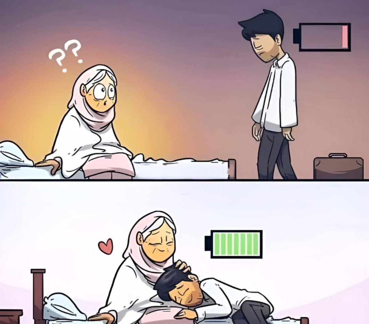 يتعافى المرء بأمه❤️