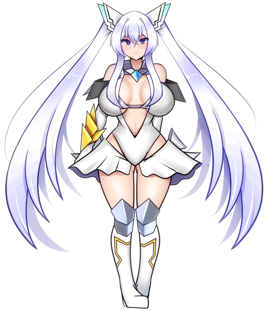 主人公のカラーが黒って変かなぁと思って、せっかくなので2タイプのカラーのニュー変身ヒロインを用意してみましたが、髪色的にやっぱり黒の方が似合う気がしますね('ω') 