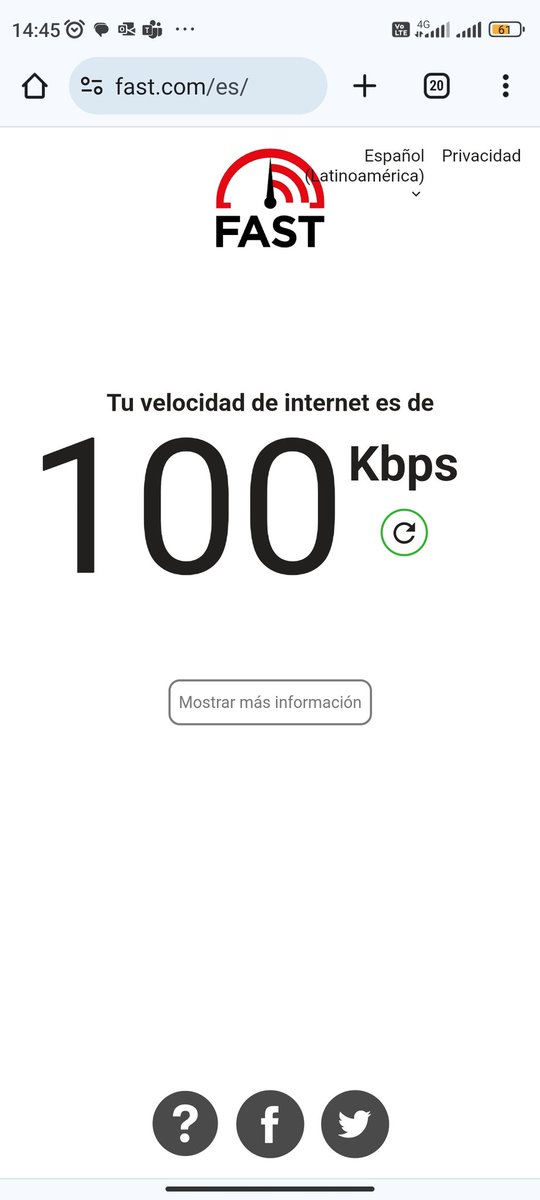nessgama's tweet photo. @baitmxoficial @IFT_MX @quejascofetel @Profeco es la velocidad que da BAIT y cada vez menos señal 😡 https://t.co/xKXXBuThsH