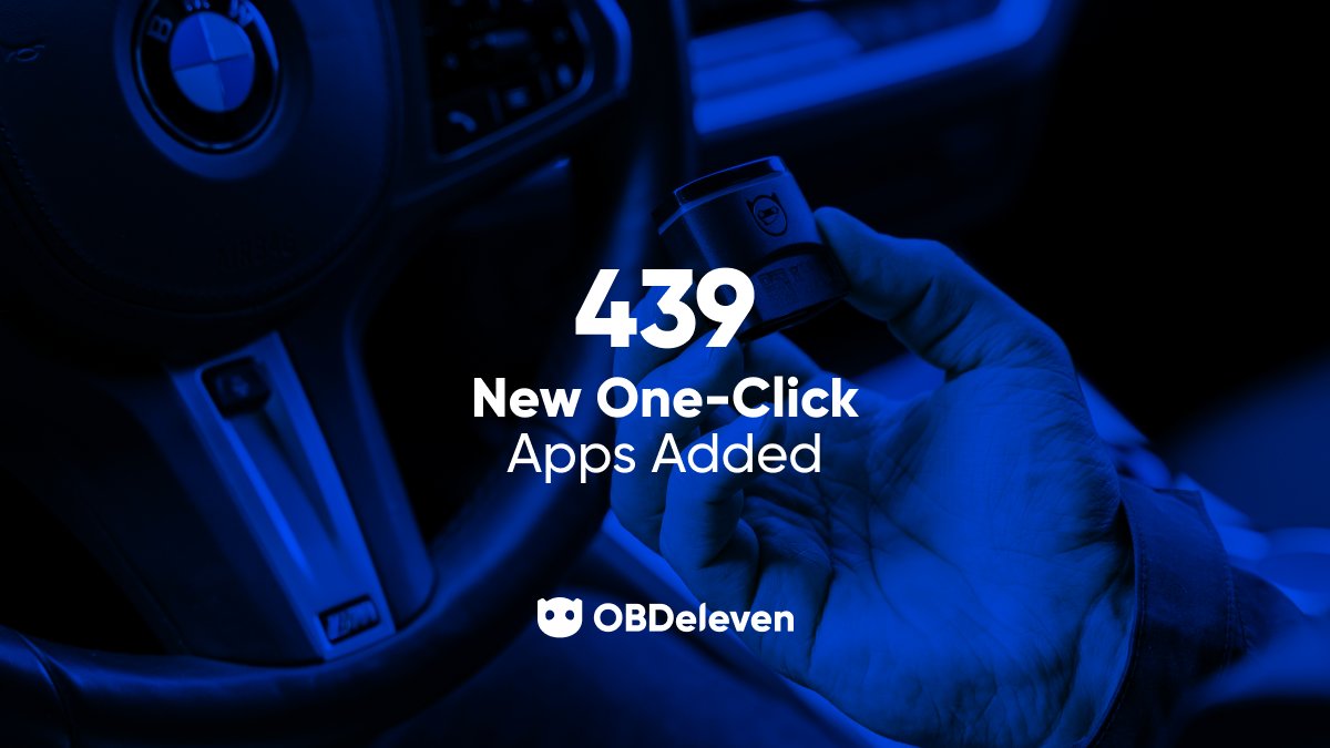 OBDeleven's tweet image. Check out 439 brand new One-Click Apps for your cars 🚙🔥 

Upgrade your driving experience with the latest features and customizations at your fingertips.

Discover the newest batch of applications here 🔗 l8r.it/AYec

#OBDeleven #OneClickApps #carcustomizations