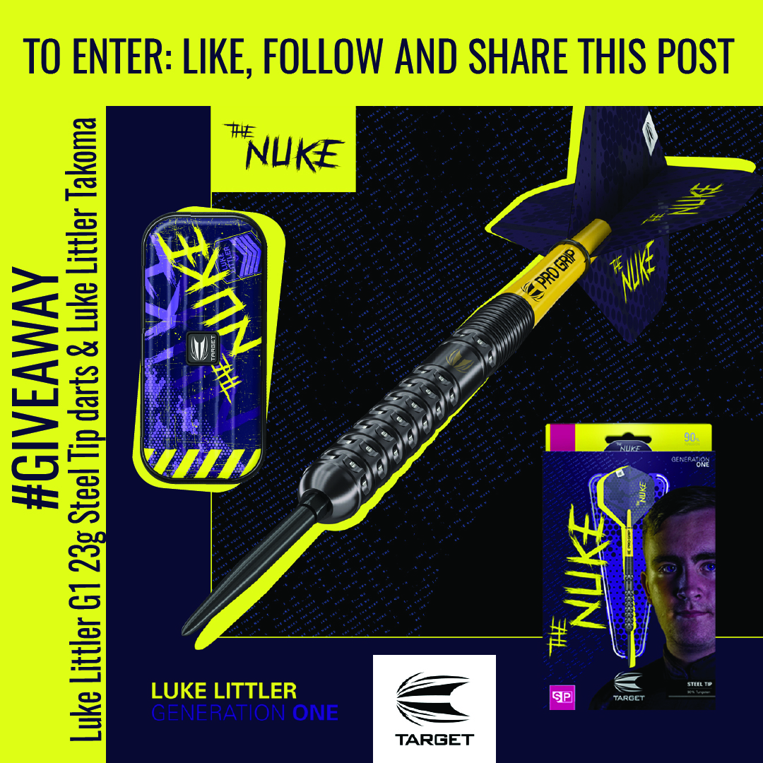 🏆️<a href="/LukeTheNuke180/">Luke Littler</a> becomes the youngest first time darts major winner🏆️

We're giving away:
☢️Luke Littler G1 Steel Tip Darts 
☢️Luke Littler Takoma Case 
By <a href="/TargetDarts/">Target Darts</a>

To Enter: Follow, Like and Share this post!

Shop the Luke Littler range here bit.ly/LukeLittler