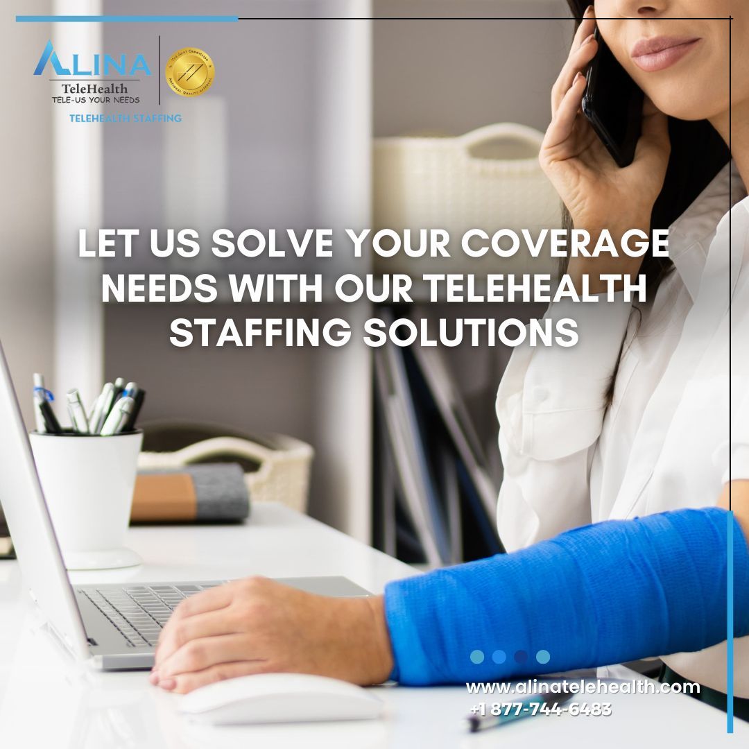 Say goodbye to staffing challenges with our comprehensive solutions. Let's tackle your coverage needs together! 

Join hands with us for a healthier, more connected tomorrow. 
🌐alinatelehealth.com  
📞+1  877-744-6483

#TeleHealth #HealthcareTech #VirtualCare #Telemedicine