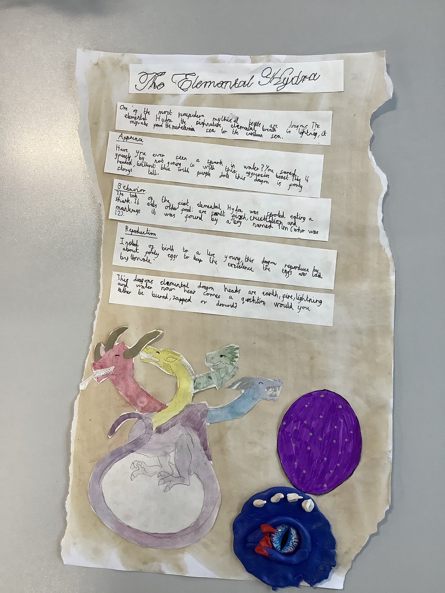5M have worked incredibly hard this week producing some excellent dragon character descriptions #proudteacher #creativewriting 🖊️ 🐉 @LT_Trust @St_Wilfrids_CE