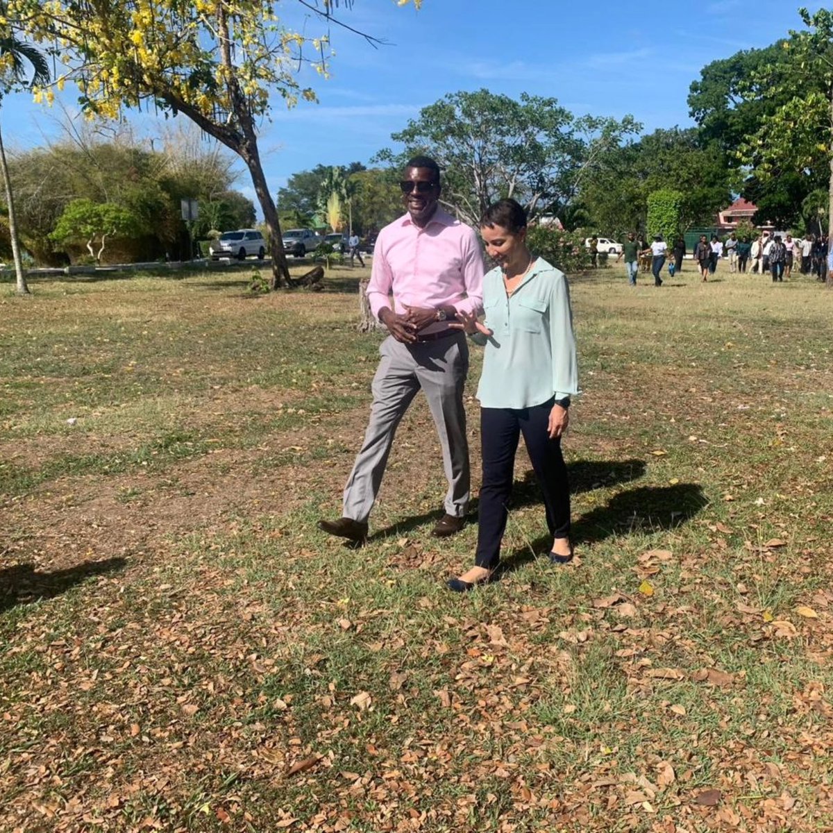Hon. Kamina J Smith (@kaminajsmith) on Twitter photo Having invited COFCOR colleagues to plant trees at Jamaica's OPM last year marking <a href="/CARICOMorg/">CARICOM: Caribbean Community</a>'s 50th anniversary, we have agreed to make it an annual COFCOR tradition to plant roots in all our sister nations. We therefore thank my counterpart the Hon <a href="/v_henderson1/">Dr. Vince Henderson</a> and the Hon. Having invited COFCOR colleagues to plant trees at Jamaica's OPM last year marking <a href="/CARICOMorg/">CARICOM: Caribbean Community</a>'s 50th anniversary, we have agreed to make it an annual COFCOR tradition to plant roots in all our sister nations. We therefore thank my counterpart the Hon <a href="/v_henderson1/">Dr. Vince Henderson</a> and the Hon.
