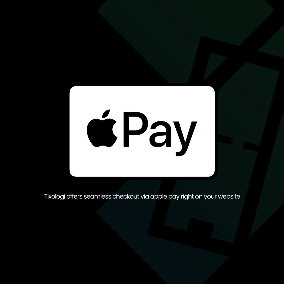It has never been quicker or easier to buy tickets with Apple Pay enabled during checkout. Make it easier for your attendees to buy leading up to the event and streamline at-the-door sales with a checkout flow that only takes a few seconds, not minutes.