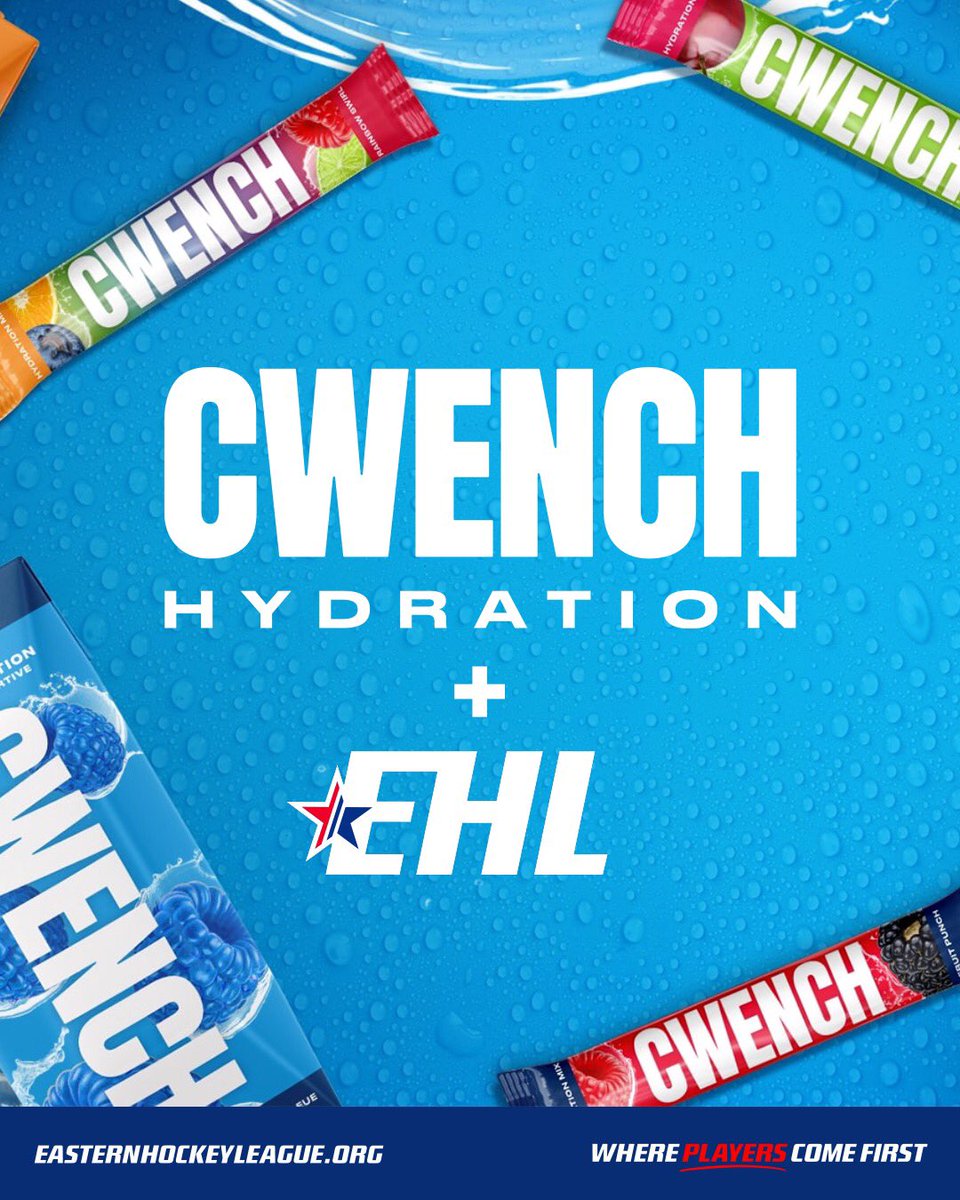 EHL Announces Partnership with Cwench Hydration Cwench Becomes Official Hydration Choice of the #EShow 🔗- bit.ly/2UUR9Tn #WherePlayersComeFirst
