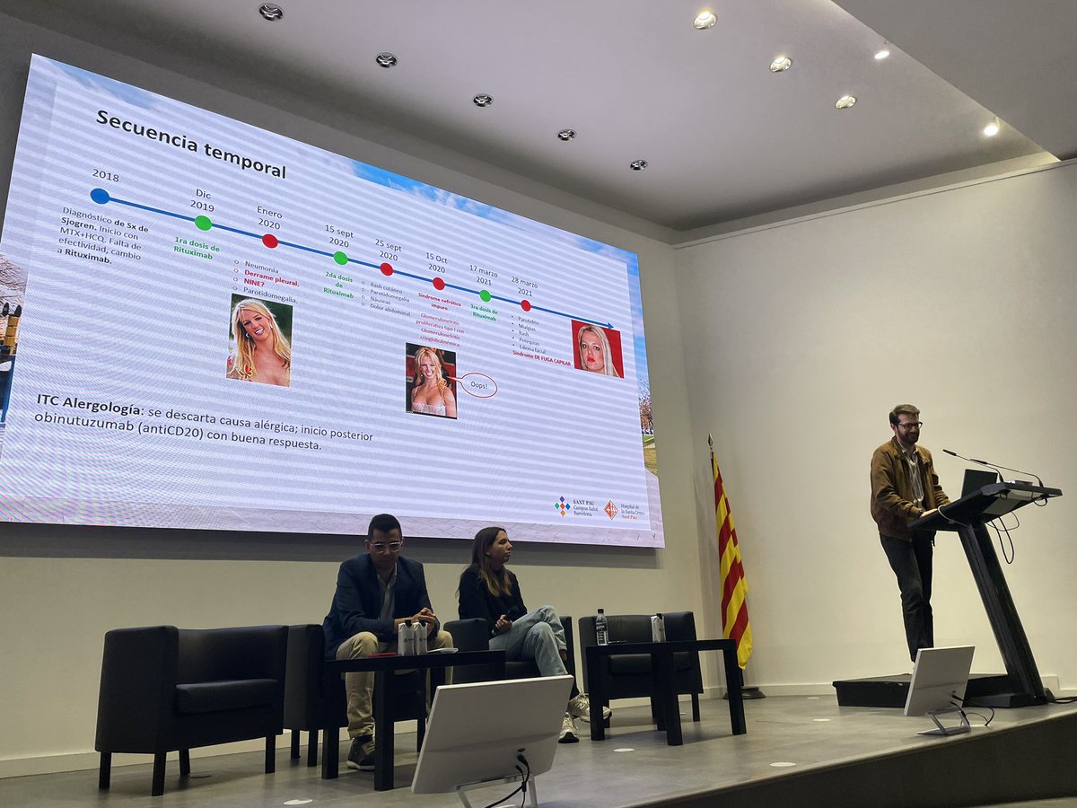 Caridad Pontes (@cpontesg) on Twitter photo ✅ A la 2na Jornada Farmacovigilant, brillant exposició del nostre resident Felipe Castillo: sindrome de fuita capilar relacionada amb rituximab, amb causalitat definitiva
(amb la col.laboracio de Mayro Cortés i Kris Amaro)
<a href="/CIMSantPau/">CIM- IR Sant Pau</a> <a href="/HospitalSantPau/">Sant Pau - Campus Salut Barcelona</a> <a href="/societat_de/">Societat Catalana de Farmacologia</a> <a href="/scaic_cat/">SCAIC</a> ✅ A la 2na Jornada Farmacovigilant, brillant exposició del nostre resident Felipe Castillo: sindrome de fuita capilar relacionada amb rituximab, amb causalitat definitiva
(amb la col.laboracio de Mayro Cortés i Kris Amaro)
<a href="/CIMSantPau/">CIM- IR Sant Pau</a> <a href="/HospitalSantPau/">Sant Pau - Campus Salut Barcelona</a> <a href="/societat_de/">Societat Catalana de Farmacologia</a> <a href="/scaic_cat/">SCAIC</a>