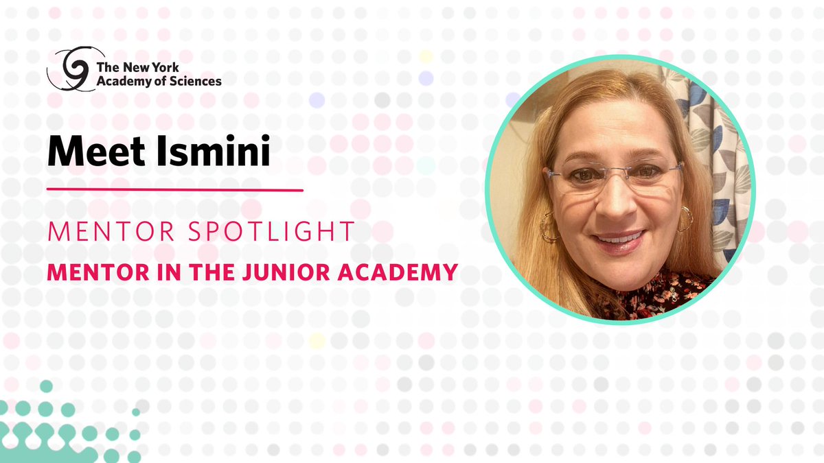 Meet Ismini, a mentor in the Junior Academy 🏫 We asked Ismini about her Junior Academy experience & what advice she would give to mentors & students in #STEM. Read the full Q&A on the @NYASciences Instagram & learn more about our education programs at nyas.org/learning 💻