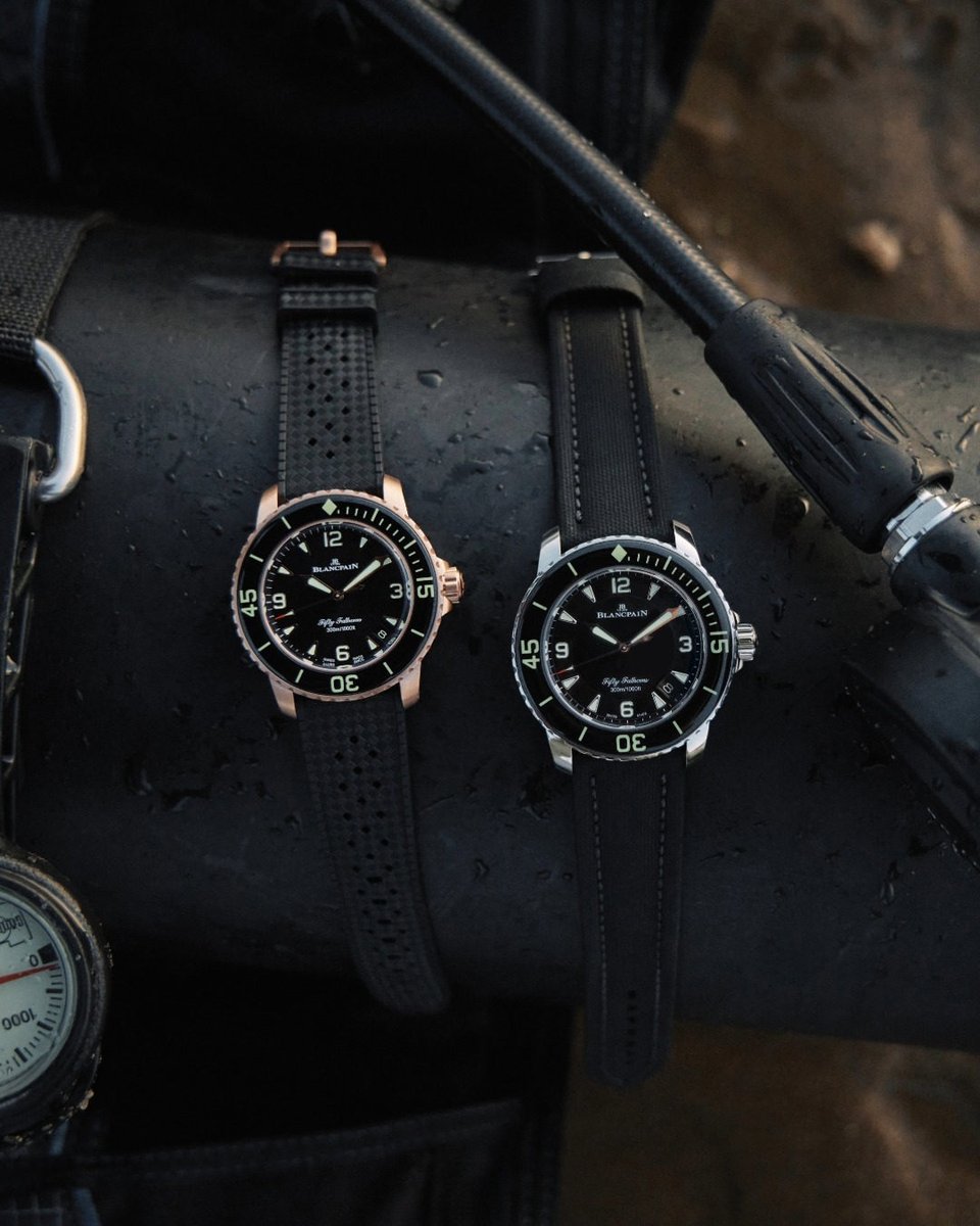 Dive into the world of refined timepieces with @Blancpain1735 iconic Fifty Fathoms collection! Whether you're drawn to the new 42mm or the classic 45mm Fifty Fathoms Automatique, there's a timepiece waiting to grace your wrist. #TourneauBucherer #Blancpain1735 #FiftyFathoms