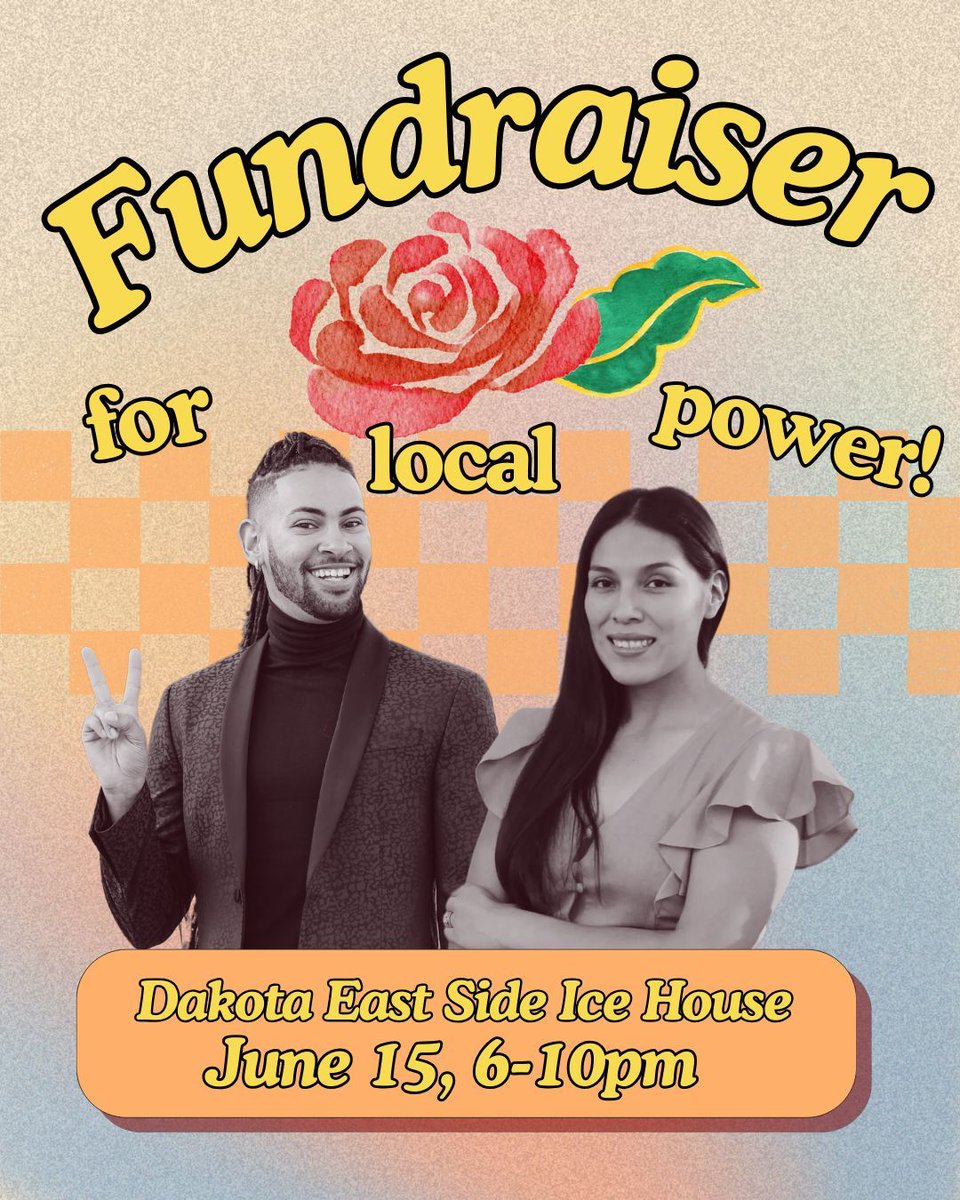 🌹 Save the Date! 🌹 Join us on Saturday, June 15th from 6:00 - 10:00 PM at the Dakota for a fundraiser to support our council comrades! The power of the people helped put them in office, now let’s get together to keep them there! Stay tuned for more details💫 RSVP Link in bio!