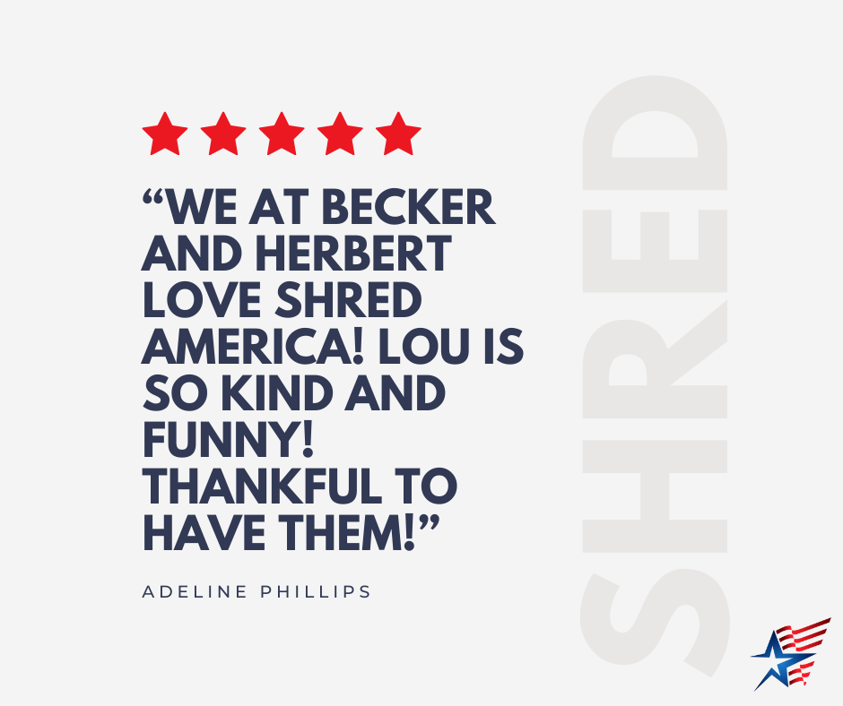 ShredAmerica1's tweet photo. Exciting news! A happy customer just left us a glowing 5-star review. Thank you for your kind words and support. Your satisfaction is our top priority and we look forward to serving you again in the future! #5starreview #happycustomer #thankyou 🌟🌟🌟🌟🌟 https://t.co/Yf54FxKTnm