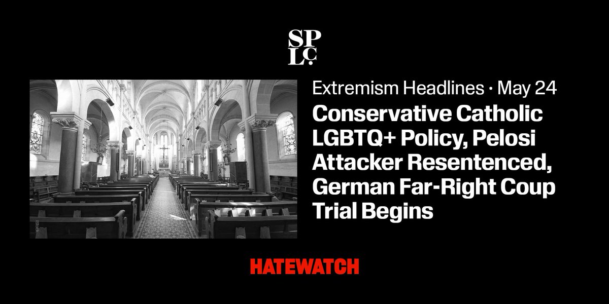 Read this week's roundup of #HatewatchHeadlines and recent news that caught our attention through May 24: bit.ly/44VYxAO #RefuseHate #Hatewatch