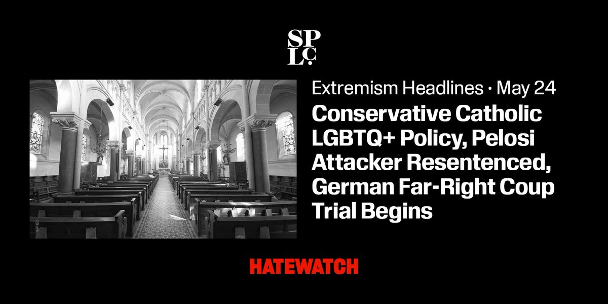 splcenter's tweet image. Read this week&apos;s roundup of #HatewatchHeadlines and recent news that caught our attention through May 24: bit.ly/44VYxAO

#RefuseHate #Hatewatch
