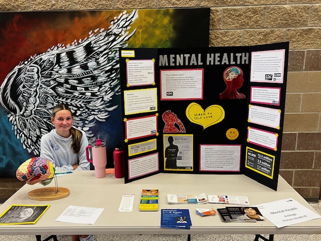 #MentalHealthAwarnessMonth — This week, Dr. Bostic, the Maryland School Mental Health Response Program's Child and Adolescent Psychiatrist, attended the @CCPSk12 Student Mental Health Fair. Check out some of the student displays from the fair!
