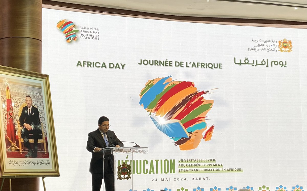 #AfricaDay celebrated @Marocdiplo_EN on the important theme of education, an honour to participate! 🇸🇪 remains committed to work hand in hand with African partners to promote sustainable development, security and human rights.