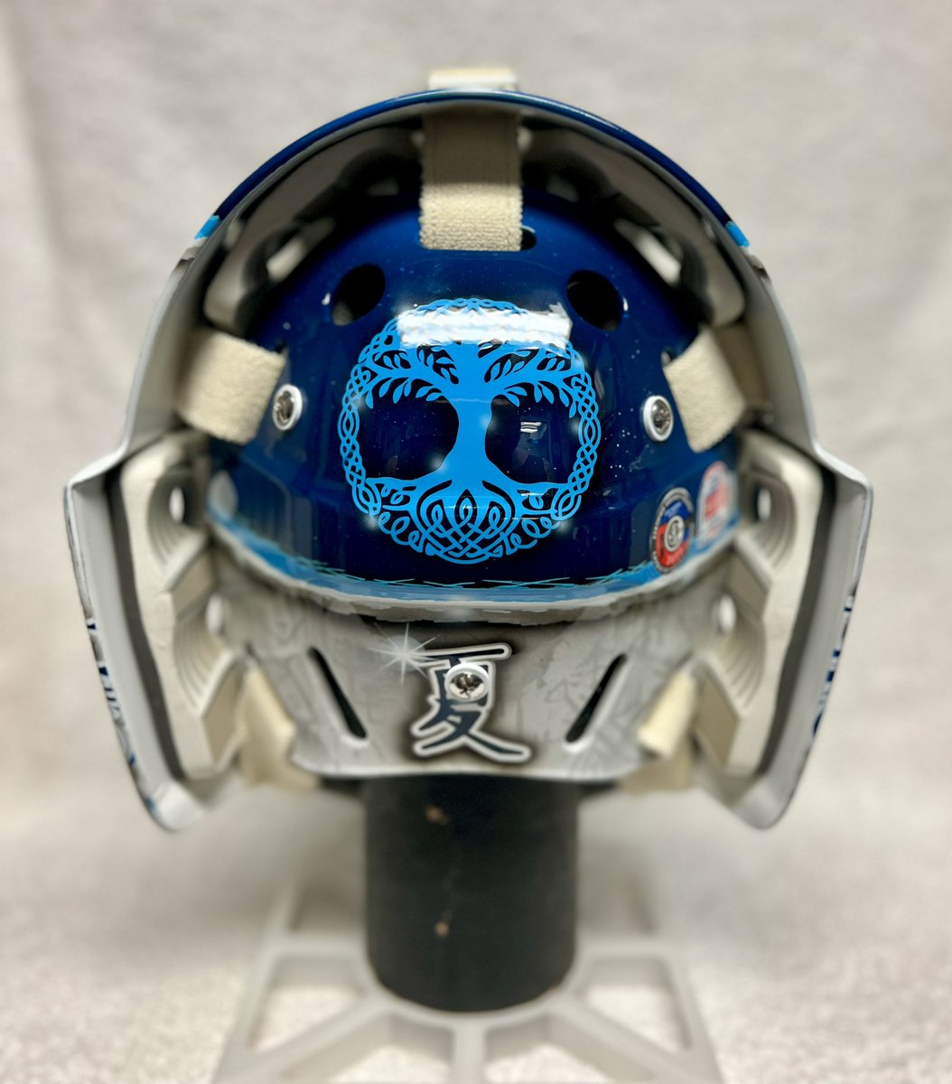Always a pleasure to work with local goalies especially the Schapper brothers! Gaius is all set for this coming season with his nordic themed mask. Best of luck buddy!!! #NoWhiteBuckets #HHdFamily
