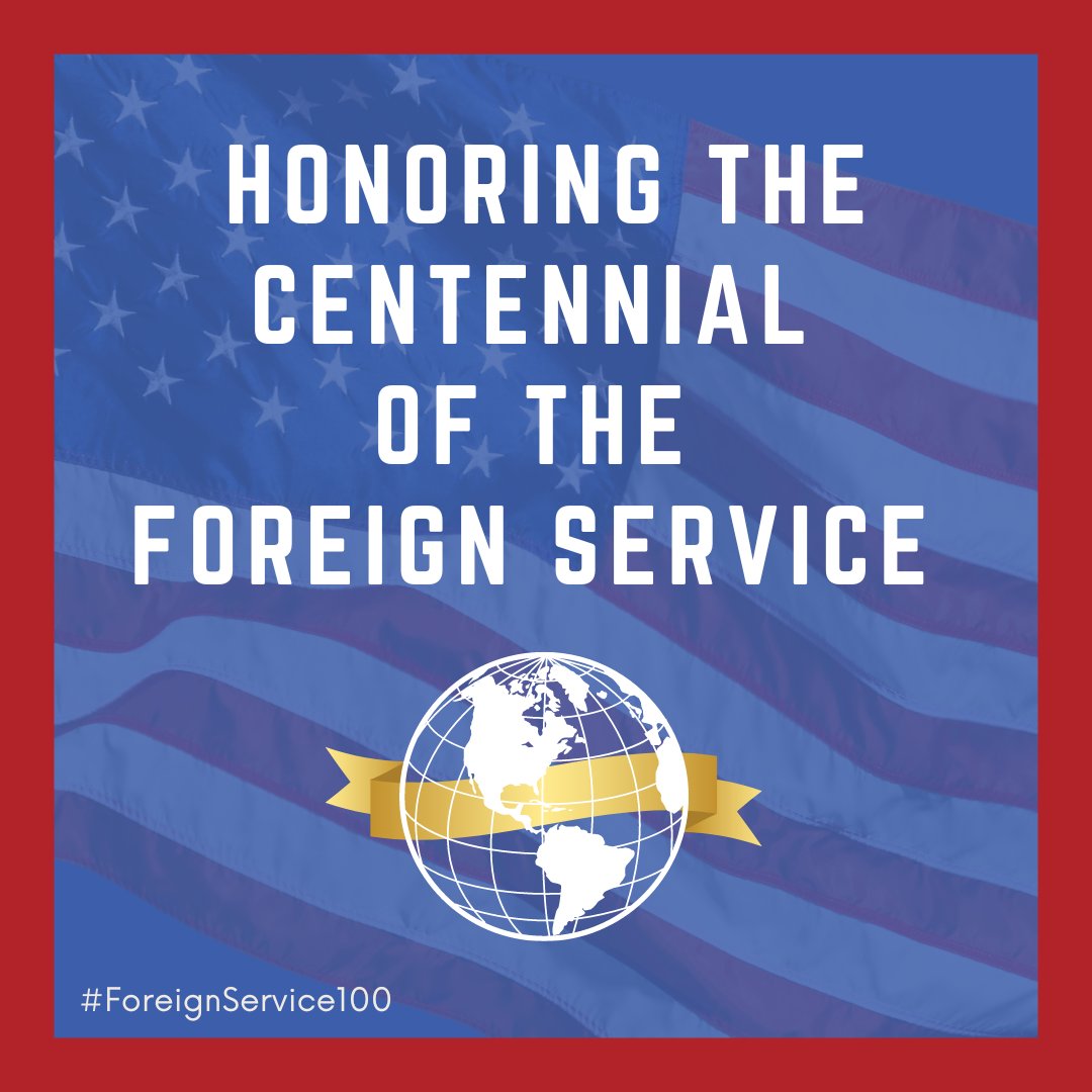 hsfsatoday's tweet photo. Happy 100th birthday to the Foreign Service and the American Foreign Service Association!

It's a milestone worth celebrating! Join us in honoring the rich history and global impact of the U.S. Foreign Service as it marks its 100th year.

@AFSAtweets #ForeignService100 https://t.co/MK4vOlJtZI