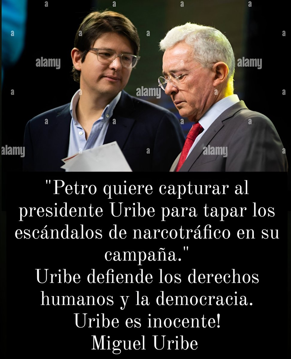 Miguel Uribe Fans 🇨🇴🇮🇱 (@migueluribef) on Twitter photo -Petro quiere encarcelar al presidente Uribe para ocultar delitos de Olmedo López.
-#ConUribeSiempre Uribe es inocente!
-#LaPensionalEs Corrupción.
-#ParoLegislativoYa Fuera Petro!
-Nuestro senador <a href="/MiguelUribeT/">Miguel Uribe</a> defiende a Uribe.
RETWEET 🔄 SI QUIERES JUICIO POLÍTICO A PETRO -Petro quiere encarcelar al presidente Uribe para ocultar delitos de Olmedo López.
-#ConUribeSiempre Uribe es inocente!
-#LaPensionalEs Corrupción.
-#ParoLegislativoYa Fuera Petro!
-Nuestro senador <a href="/MiguelUribeT/">Miguel Uribe</a> defiende a Uribe.
RETWEET 🔄 SI QUIERES JUICIO POLÍTICO A PETRO