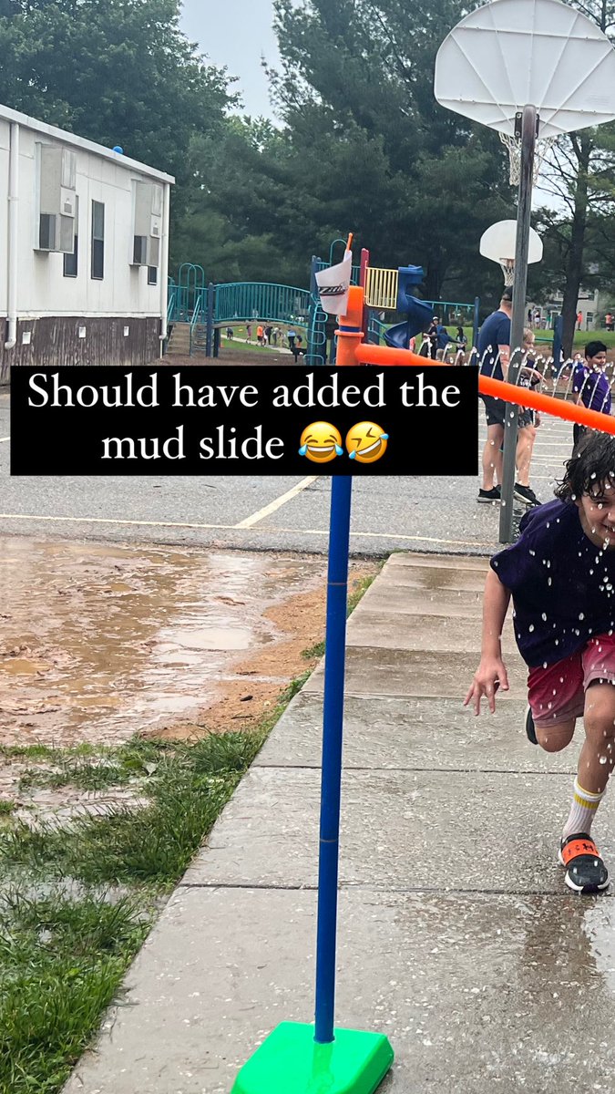 PRESPhysEd's tweet photo. A little rain can’t stop our FIELD DAY FUN! ❤️ Our students, volunteers and staff had a blast! #presfit #physed https://t.co/M6VEtBvLzi