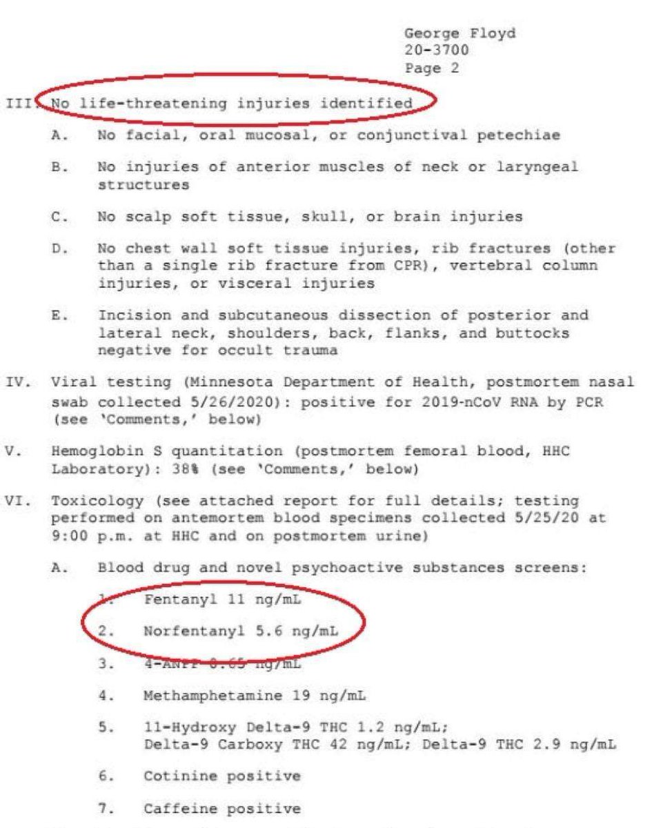 This was George Floyd's autopsy report. If not for 𝕏, you'd probably never see this.