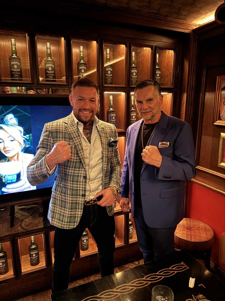 Had the absolute pleasure of spending time with “The Champ,” Conor McGregor, at his Black Forge Restaurant in Dublin.  What a “class act” he is.  Absolute gentleman…. I’ll be attending his upcoming fight in Vegas, end of June.