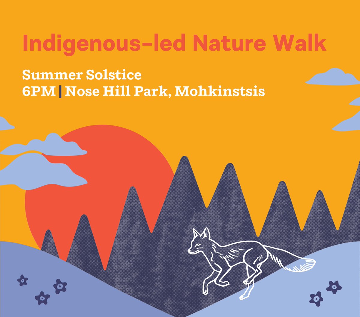 Celebrate the #SummerSolstice and the eve of #NationalIndigenousPeoplesDay with us on June 20 at #NoseHill in #Mohkinstsis and explore Indigenous Ways of Knowing and Being in nature 🌙🦊💜

Register at cpaws-southernalberta.org/indigenous-led… ✨

#Calgary #CalgaryEvents #YYC #YYCEvents #Treaty7