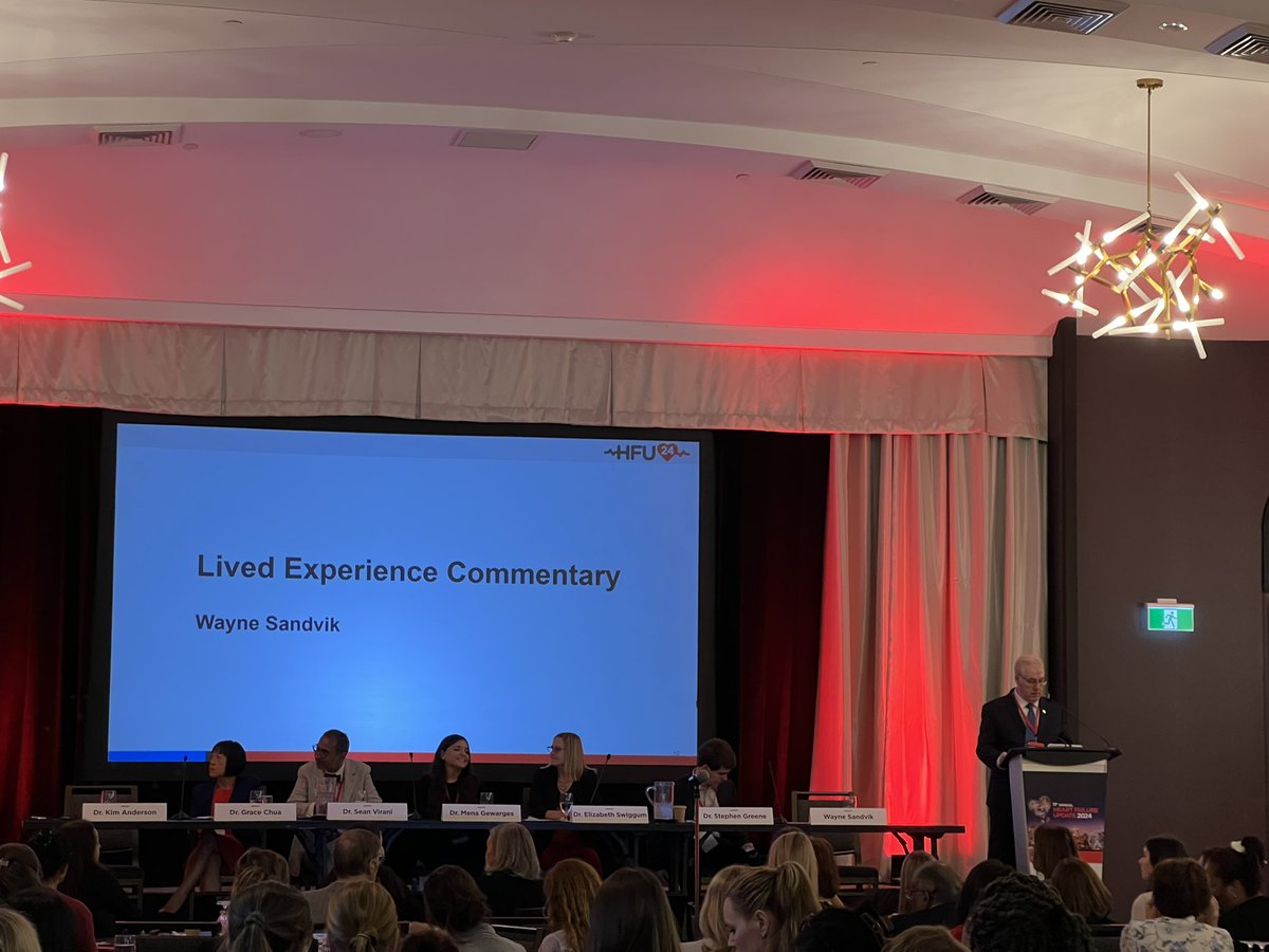 Wayne taking the stand and representing people with lived experience at <a href="/CanHFSociety/">CHFS</a> #HFupdate <a href="/chfalliance/">chfalliance</a> so great to see patient voices front and centre
