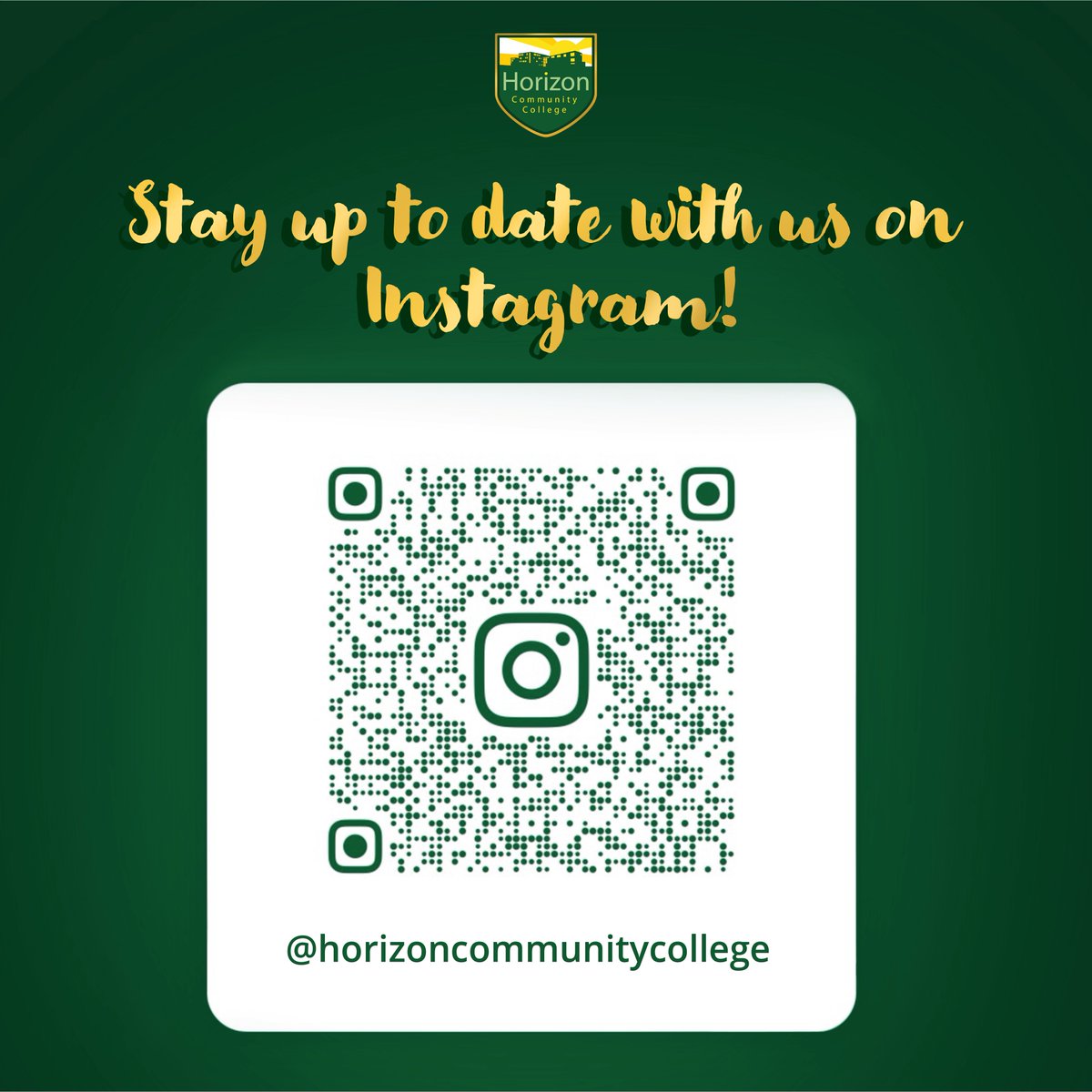 Stay up to date with us throughout the Half Term by following our Instagram! Simply scan the QR code below or follow the link: instagram.com/horizoncommuni…