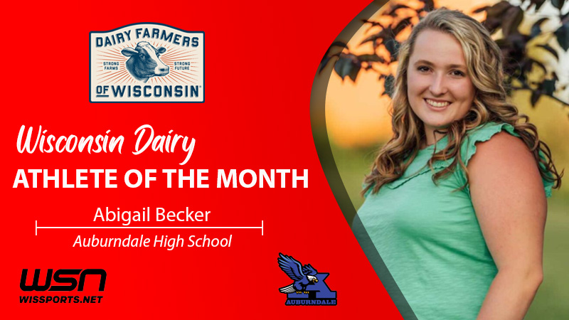 Wisconsin Dairy Female Athlete of the Month: Abigail Becker, Auburndale High School Learn more about Abigail's involvement in school, sports, and her family farm in this month's profile: wissports.net/news_article/s… @WIDairyland