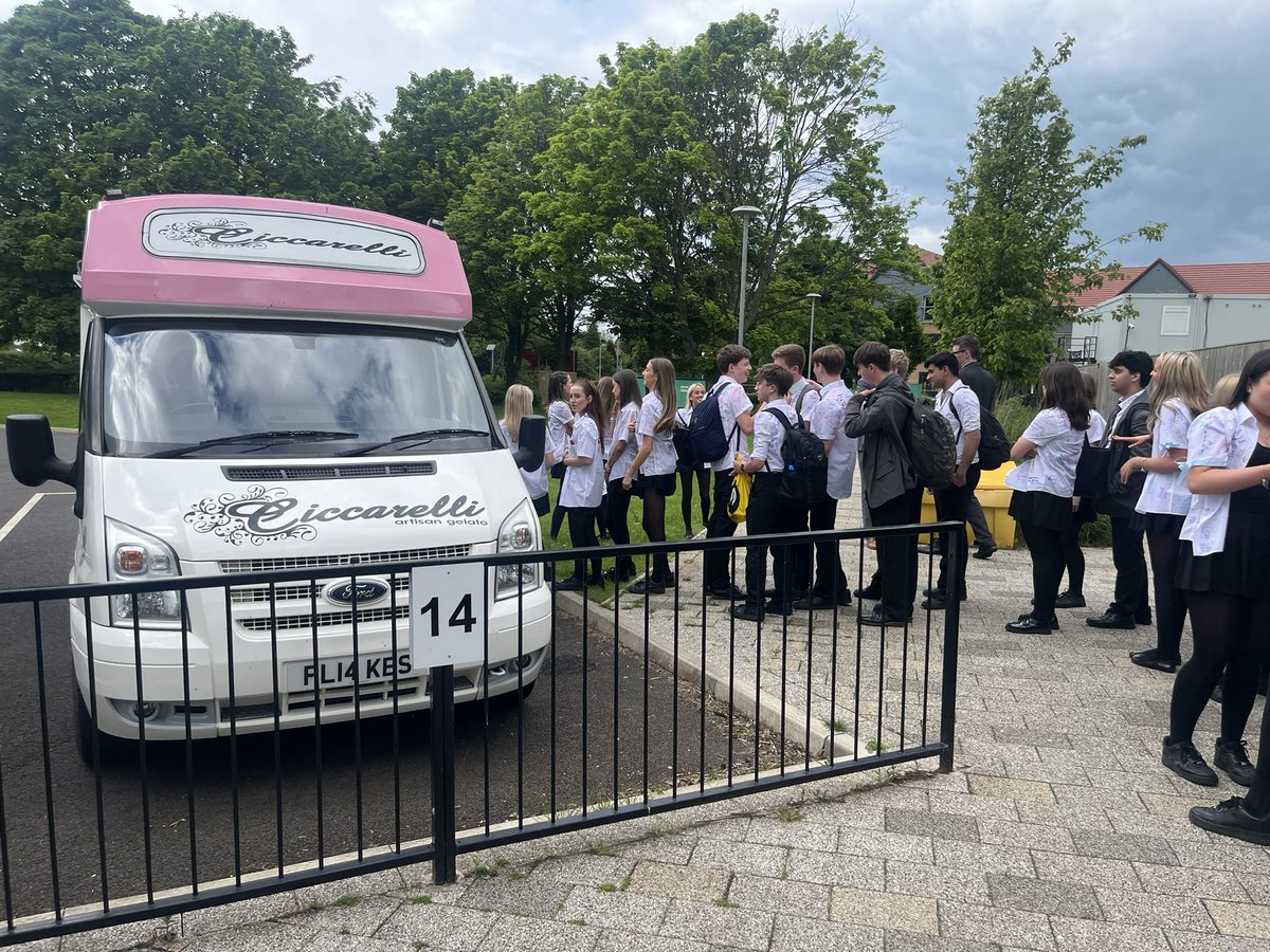 PontHigh's tweet photo. Fantastic Year 11 final day before study leave. An emotional assembly followed by a free ice cream to thank year 11 for everything. A great day. @PeleTrust @PeleTrustCEO https://t.co/ykS8nm32P2