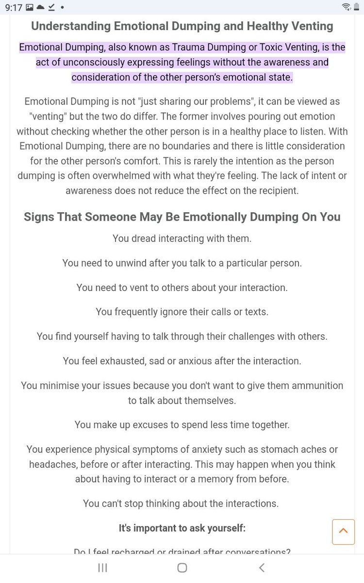 RealMacKenzieD's tweet image. A short look at "emotional  dumping vs. Healthy venting"! This is all about knowing who is the "illegal dumper" &amp;amp; who is being "illegally dumped" on.Someone who has been illegally dumped on is "healthy venting"! #Why? #BeeCause🐝 #ItIsntTheirIssueTheyWereOnlyDumpedOnThem 🙏