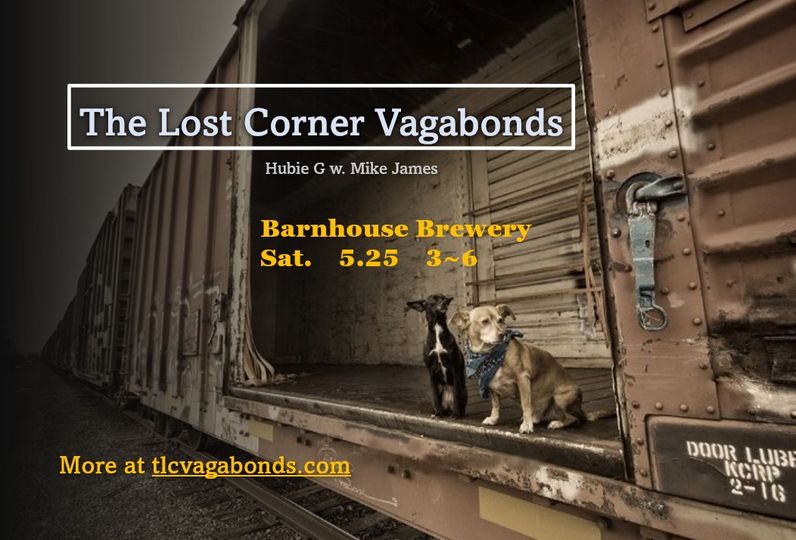HAPPY MEMORIAL DAY WEEKEND! Come join us: Friday 4-8pm, Saturday 12-7pm, and Sunday 1-6pm.  Music Saturday with The Lost Corner Vagabonds from 3-6pm.  Awesome variety of beers on tap with something for everyone.  We look forward to seeing you!