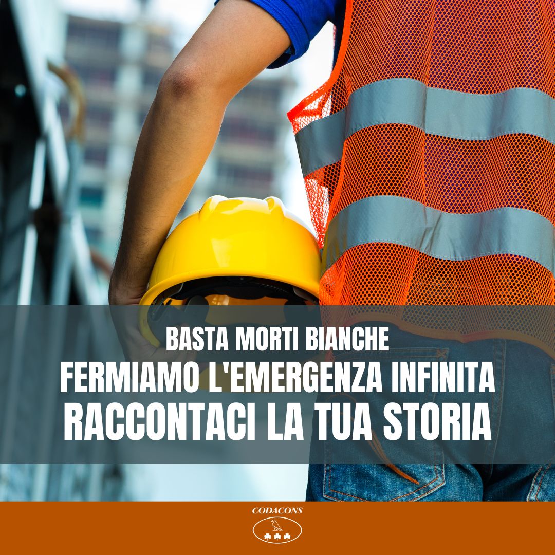 Partecipa all’iniziativa, raccontaci la tua esperienza e aiutaci a fare luce su uno scandalo - il mancato rispetto della sicurezza sul #lavoro - che anno dopo anno non smette di mietere vittime nel nostro Paese. 🔗 bit.ly/3WQ7B8s