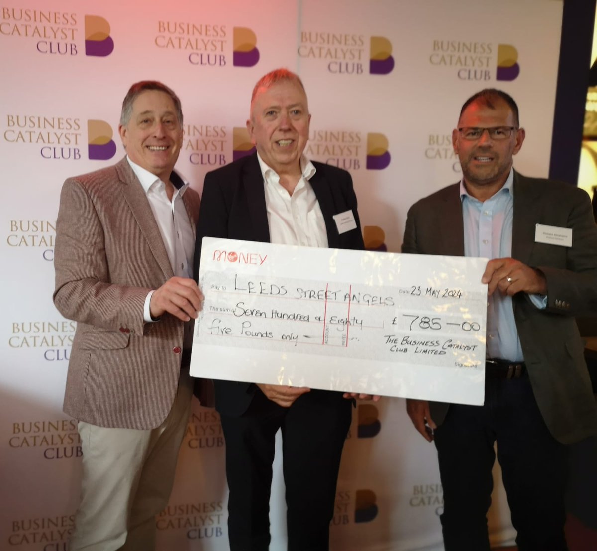 CMSAdvertising's tweet image. When Creative Marketing Services MD Andy Batty won the charity raffle at this week's Business Catalyst Club networking lunch, he knew the deserving cause he wanted to benefit from the £785 raised.

Leeds Street Angels helps young and homeless people in the city.