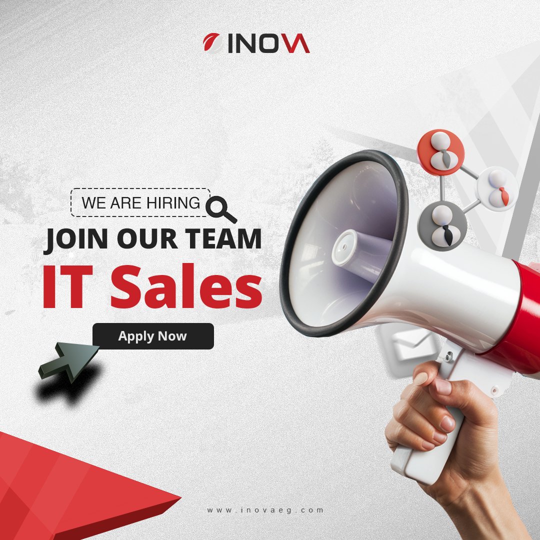 inovaeg's tweet photo. Inova is seeking to hire IT Sales, Mid Senior QA Engineer, Mid Senior Digital Marketing, and Graphic Designer. Be a part of our team and work with our clients around the world. #Hiring #inova https://t.co/7JDKpzWsae