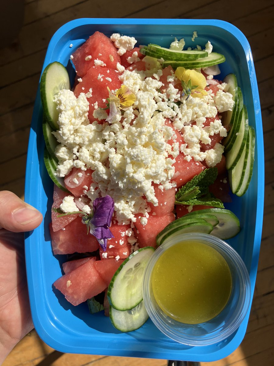 Watermelon salad for Friday, May 24th lunch :)