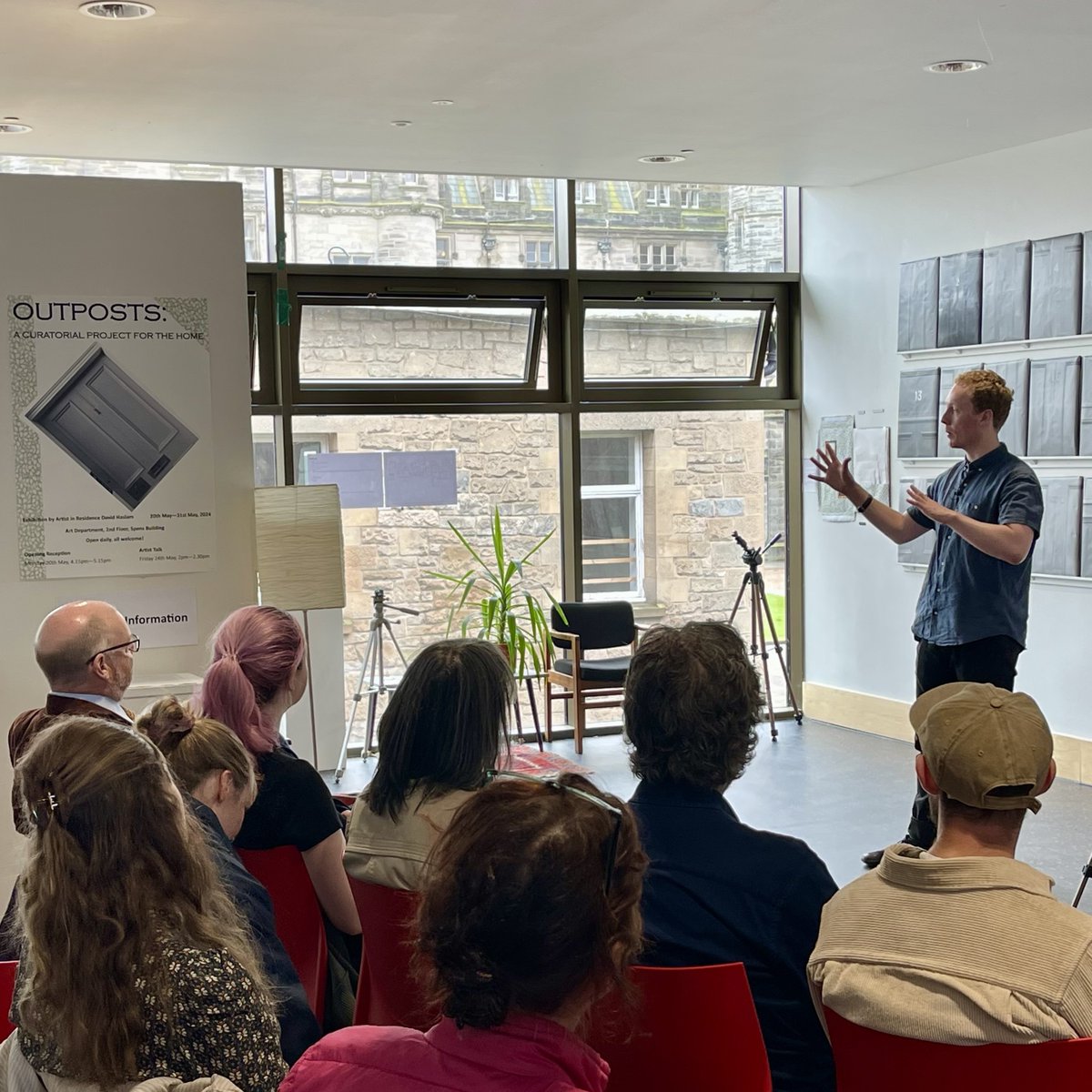 We were treated to a fascinating talk today from our Artist in Residence David Haslam on his current exhibition: 'Outposts - A Curatorial Project for the Home'. He also shared some of his experiences over the past three years as Artist in Residence at Fettes College. 

#OurPeople