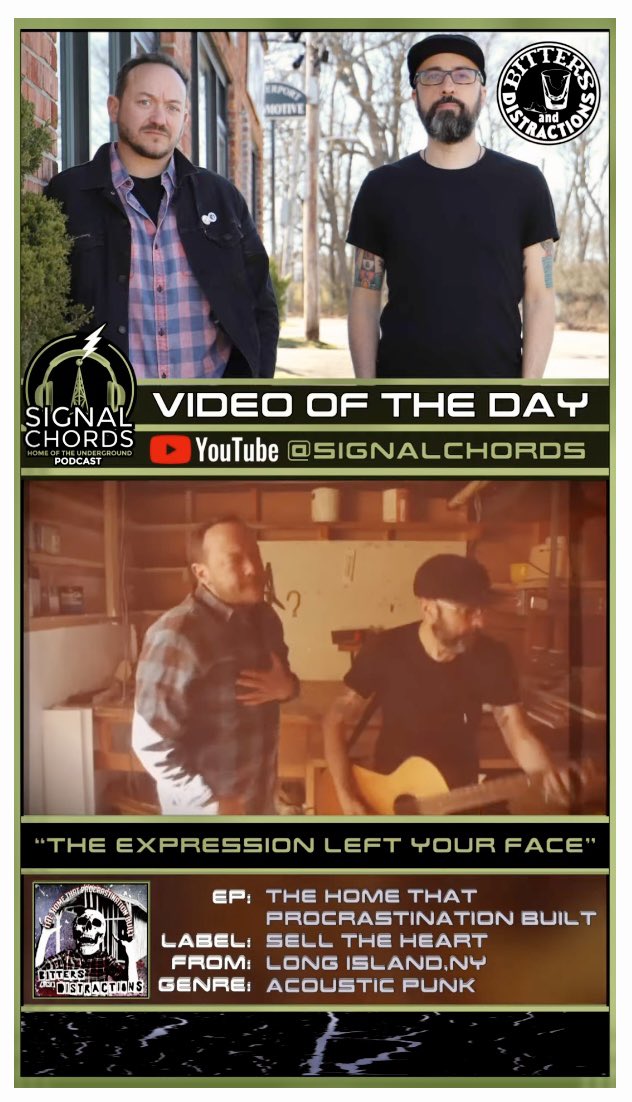 BittersDistract's tweet image. Thank you to everyone who has checked out our music video for “The Expression Left Your Face.” If you haven’t checked it out yet, please watch it here: youtu.be/hApSNOHVMF8?si…